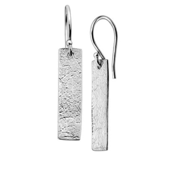 Silpada 'Albuquerque' Rectangular Sterling Silver Brushed Finish Earrings - Picture 6 of 7